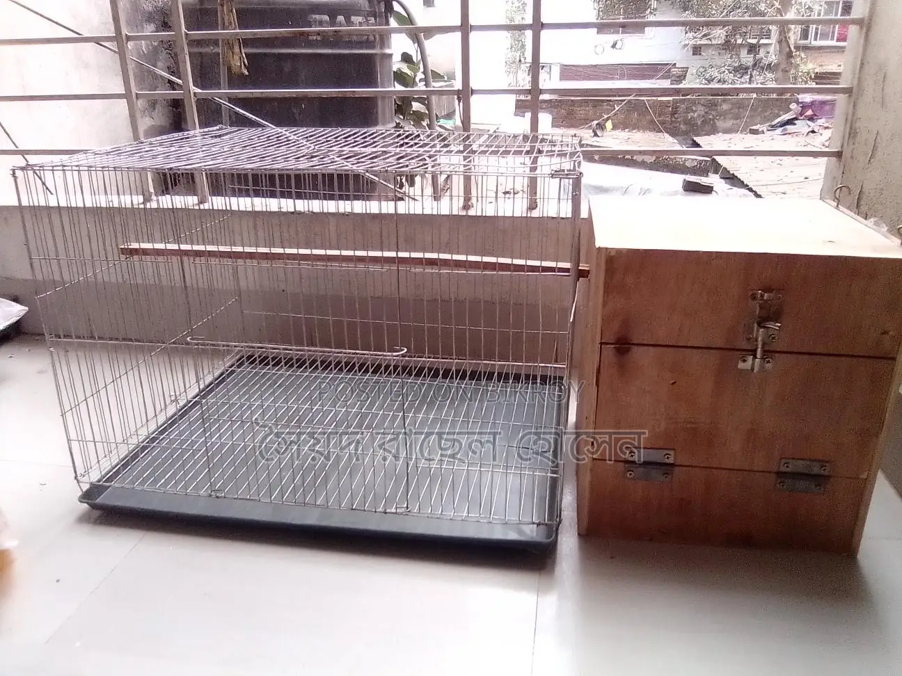 Conure bird cage and box for sale