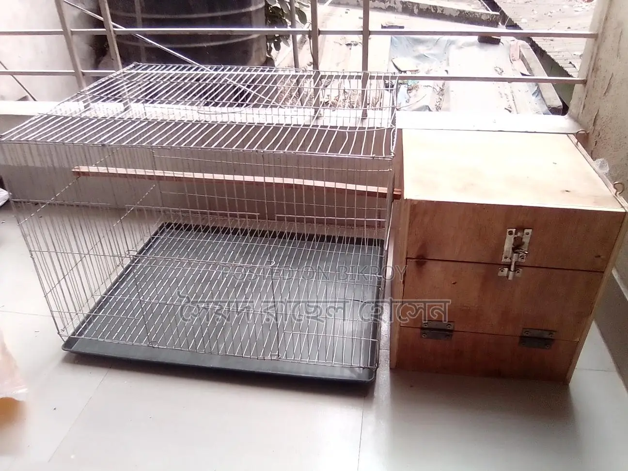 Conure bird cage and box for sale