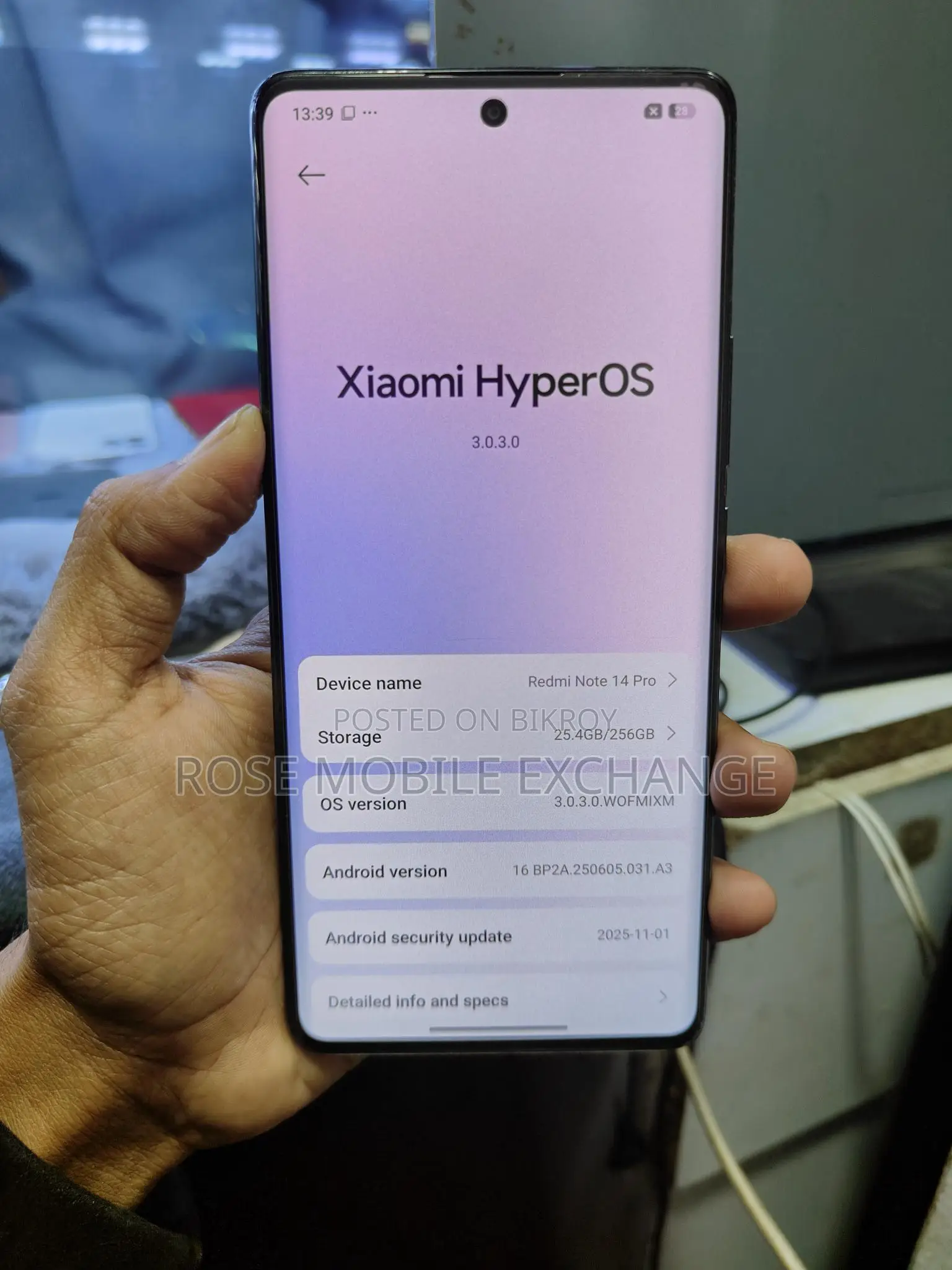 Xiaomi Redmi Note 14 pro 8/256gb (Used)