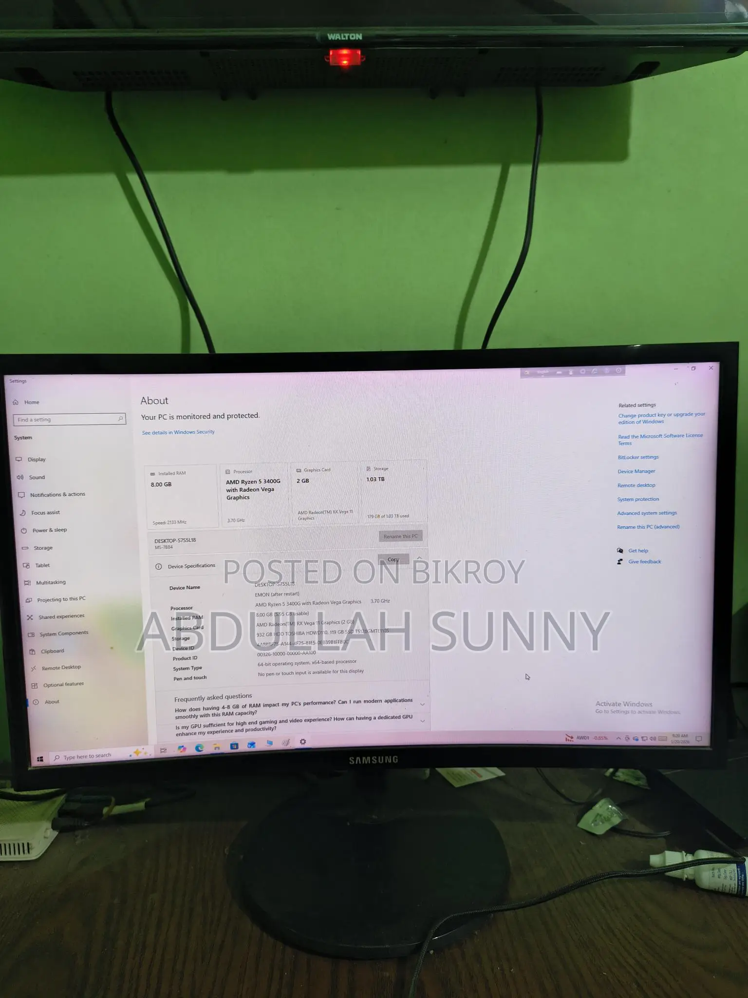 Desktop Computer বিক্রি হবে