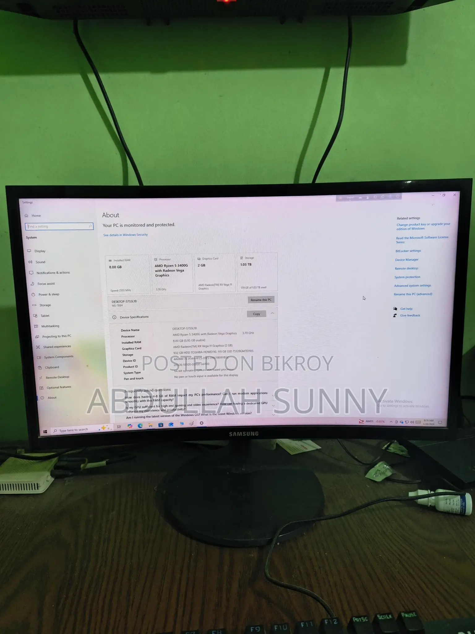 Desktop Computer বিক্রি হবে