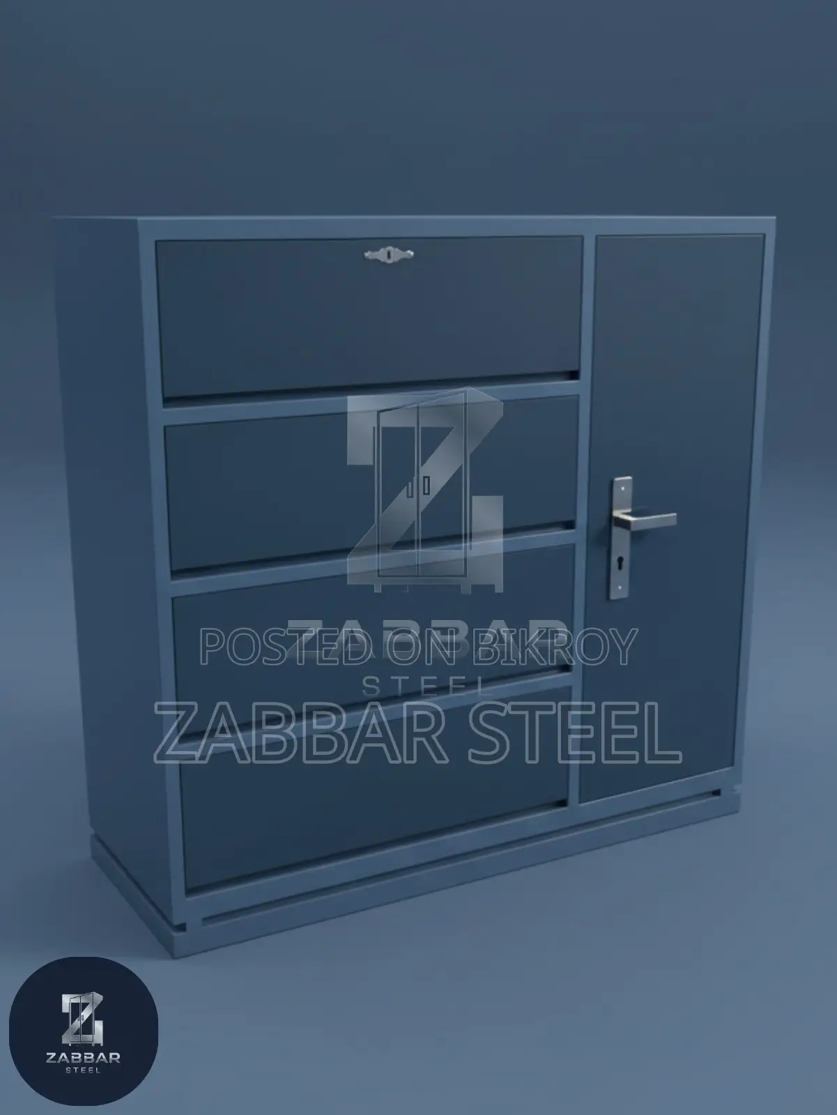 Zabbar Steel - Sturdy and Modern Wardrobe