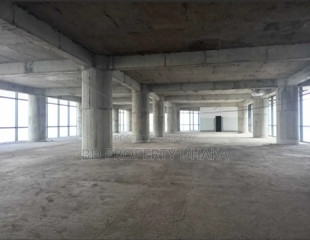 8500 Sqft New Building open commercial space Rent in Gulshan Avenue