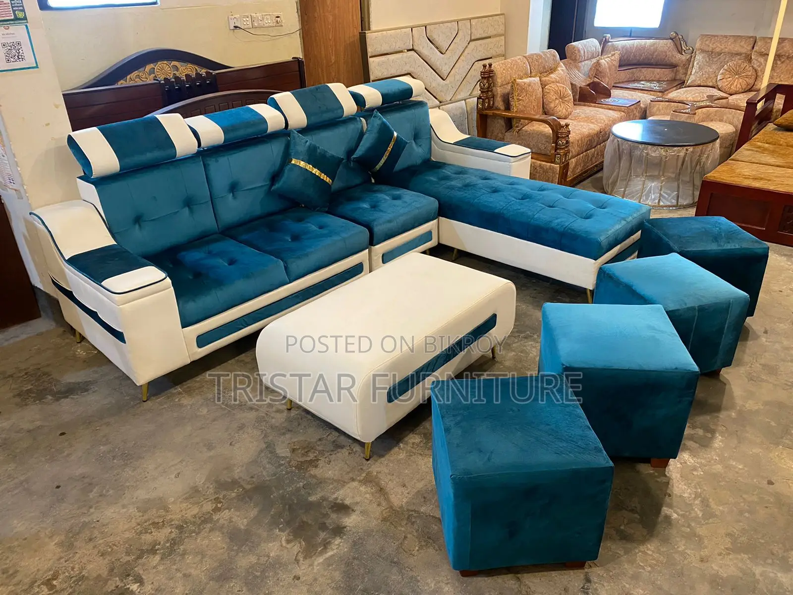 Hydraulic L-Type Sofa Set SL326F