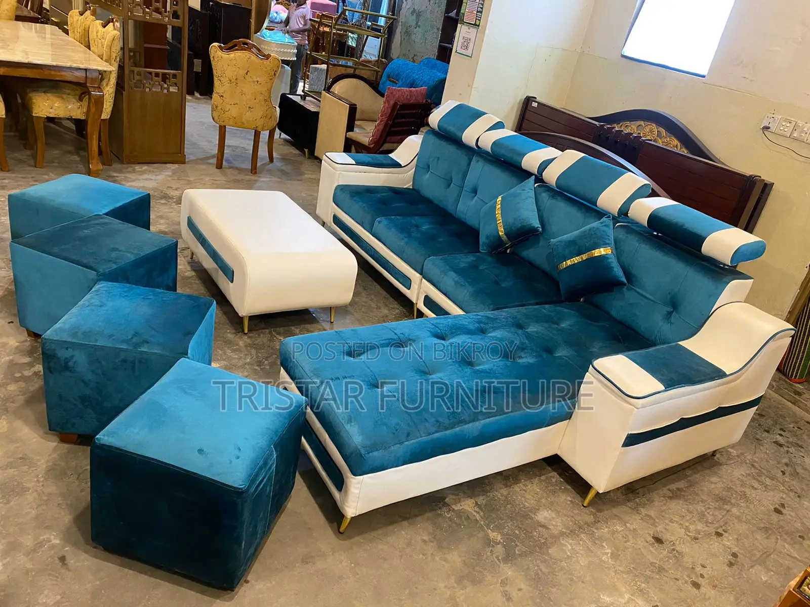 Hydraulic L-Type Sofa Set SL326F