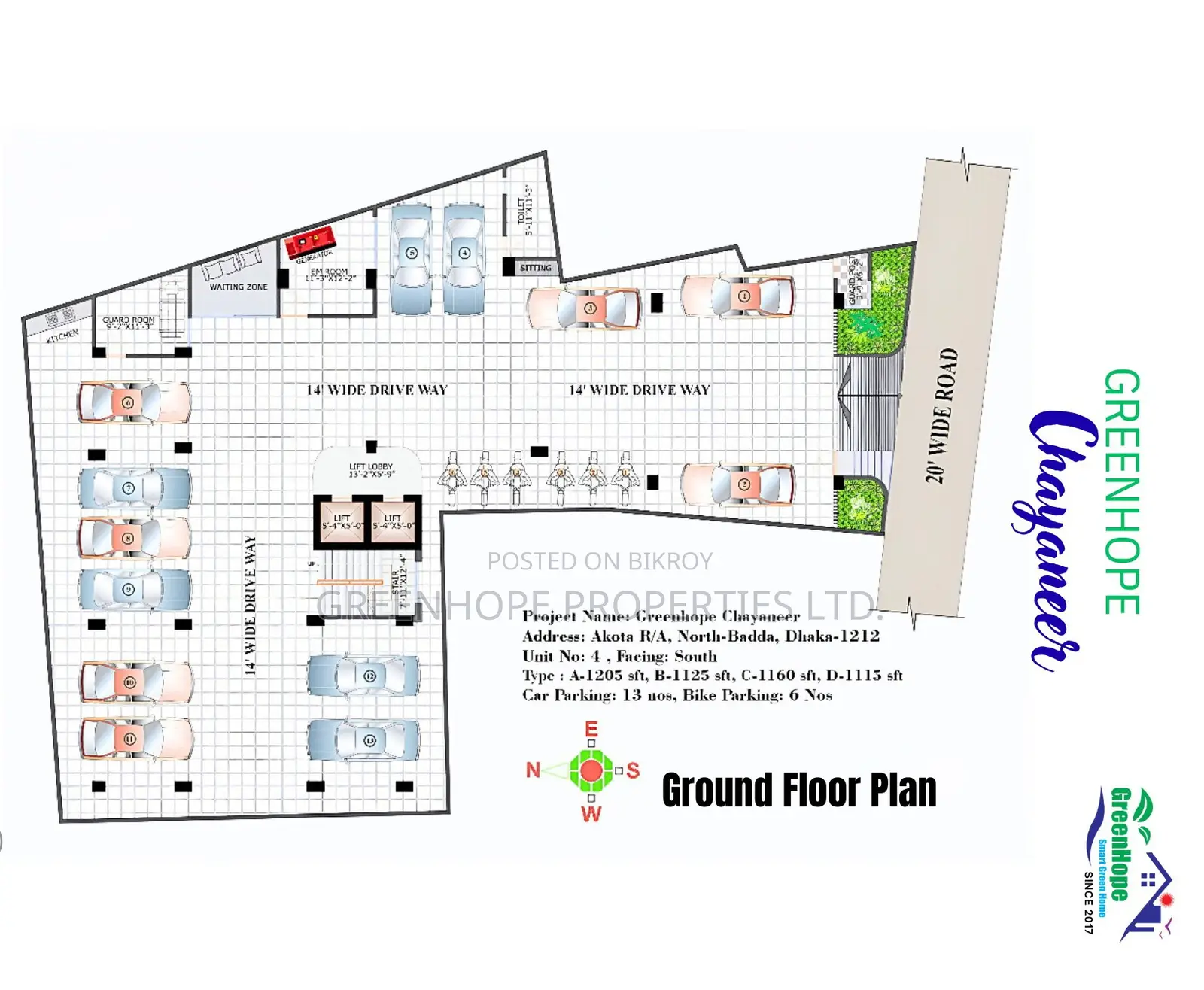 Flat in Badda with aesthetic design and modern facilities