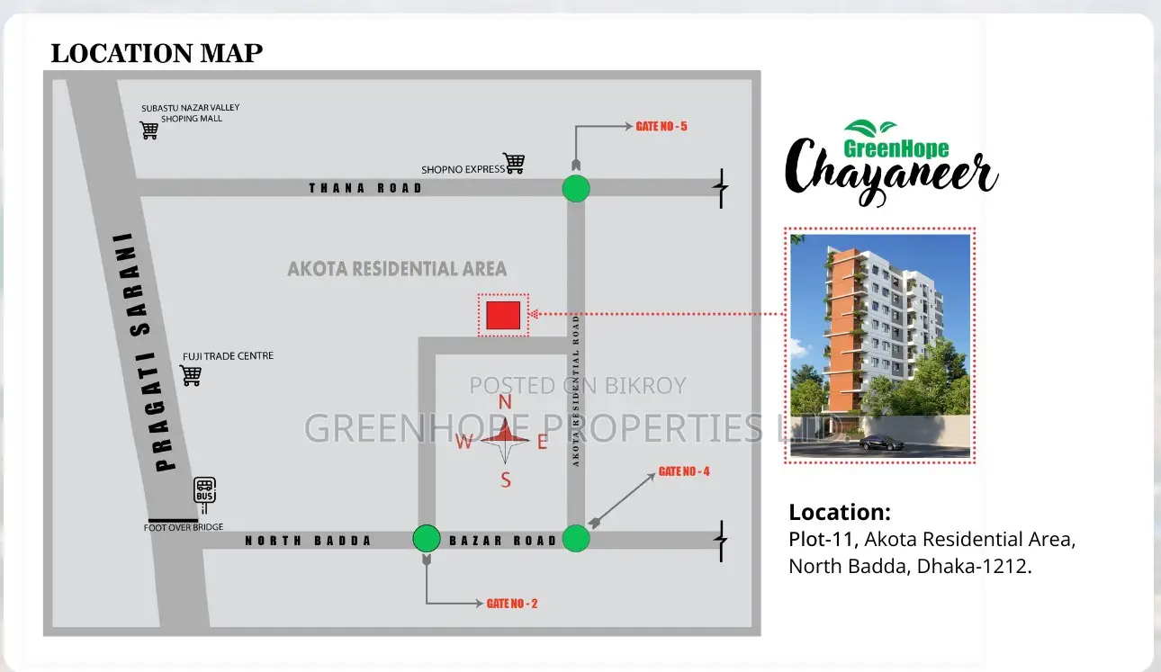 Flat in Badda with aesthetic design and modern facilities