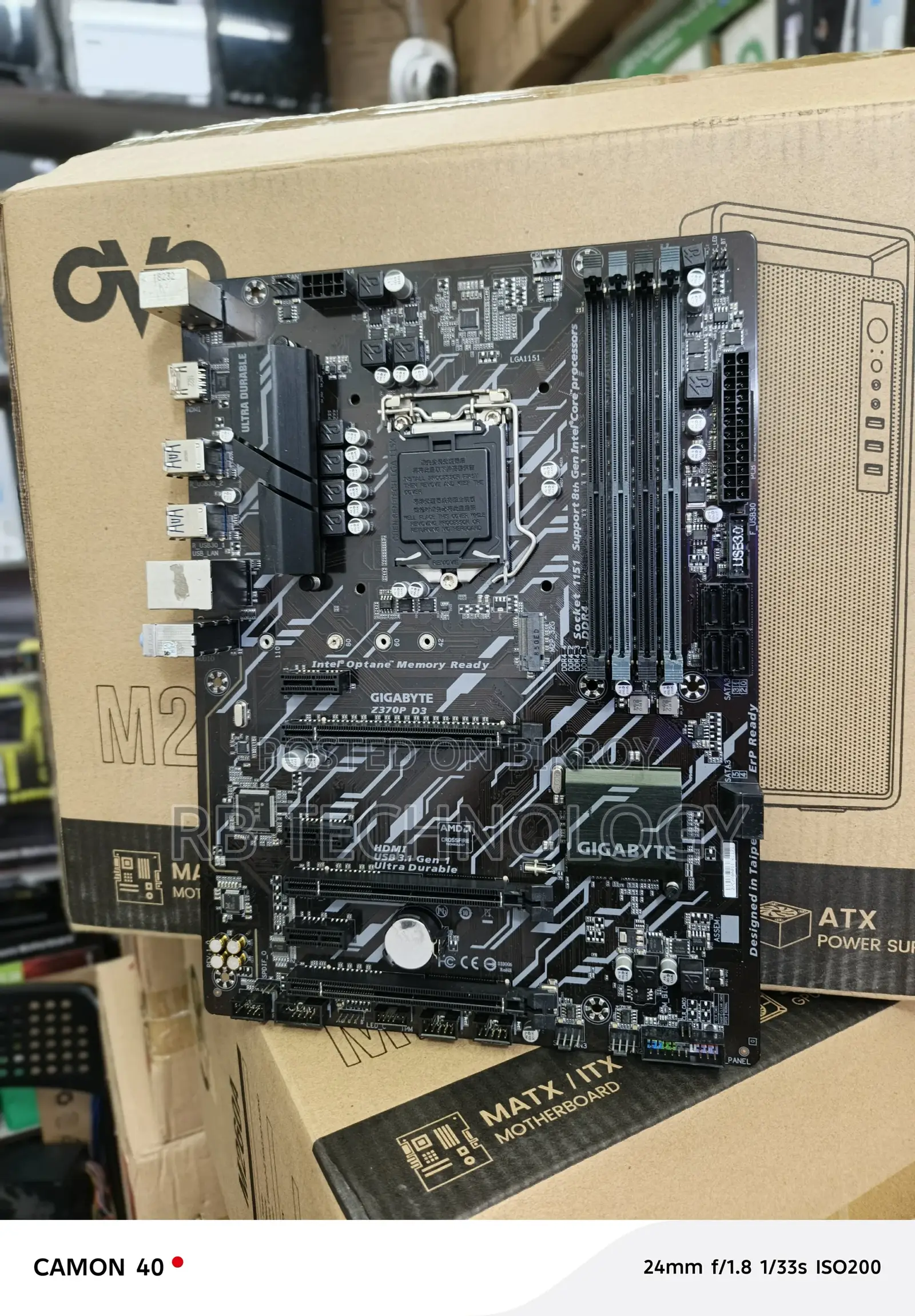 Gigabyte Z370p D3 Motherboard 8th \ 9th Gen