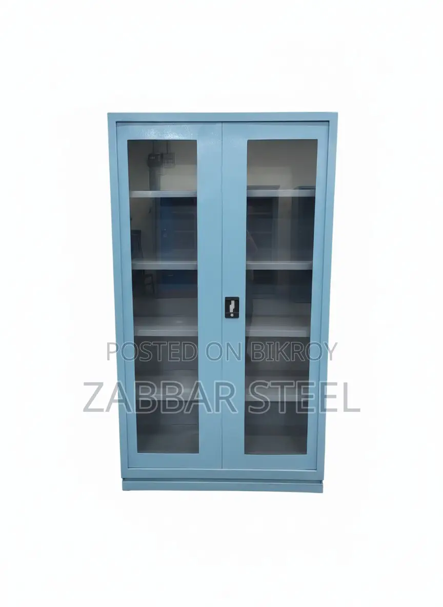 Modern Steel Showcase — Beautiful Design, Sturdy Build!