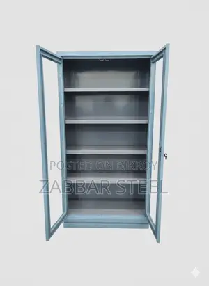 Modern Steel Showcase — Beautiful Design, Sturdy Build!