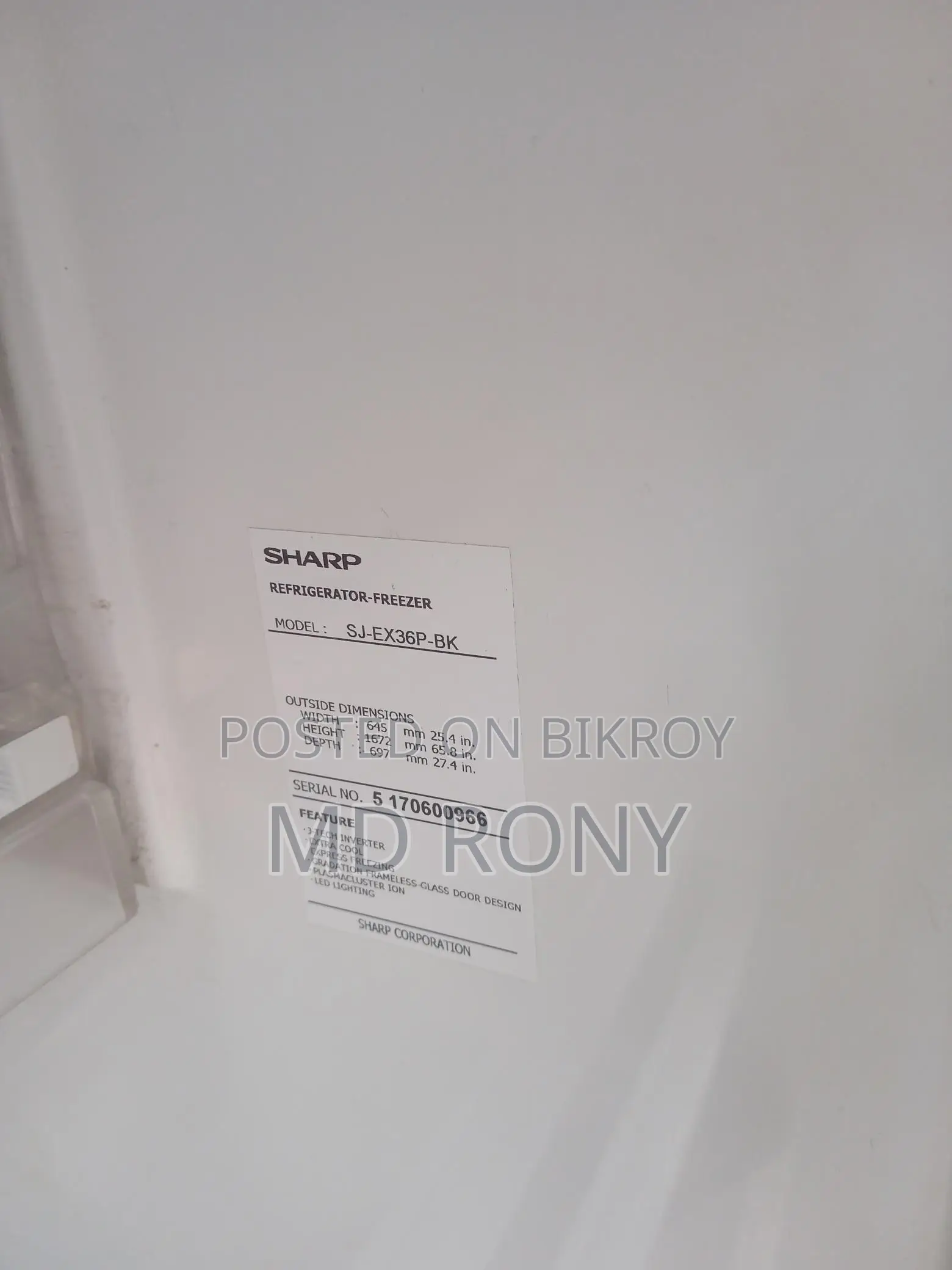 Sharp Fridge 400L