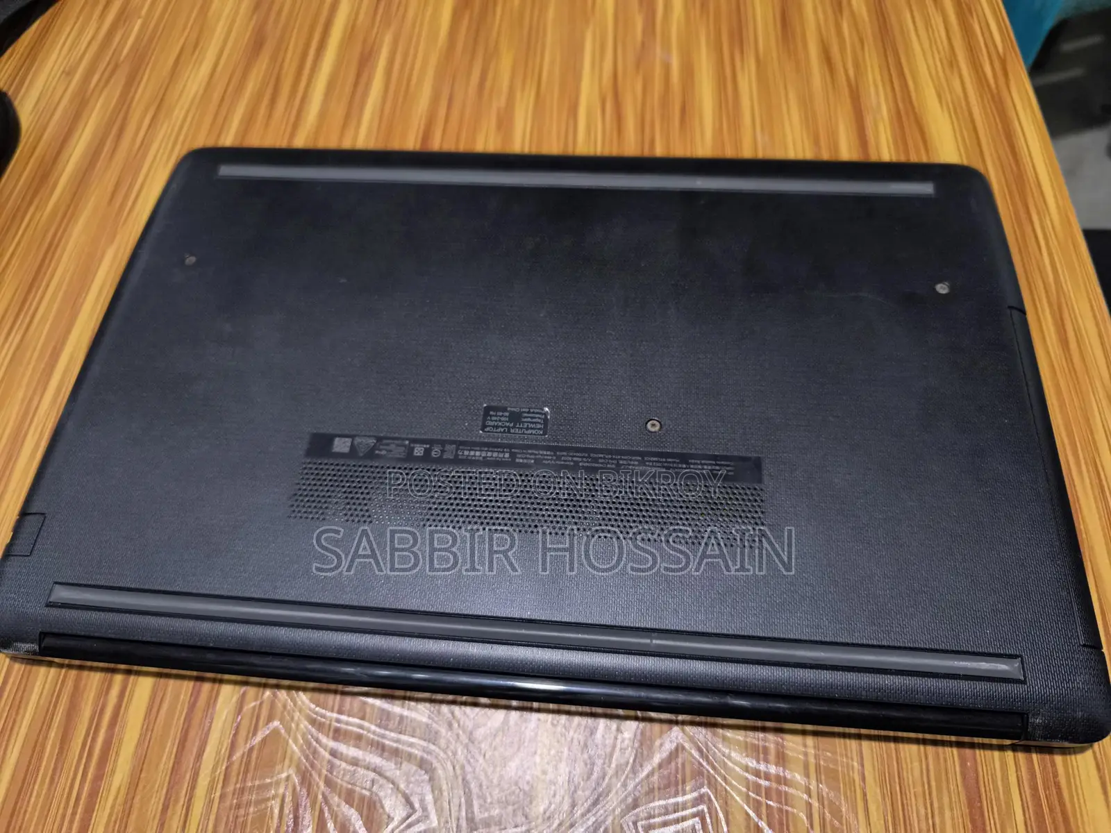 Hp laptop Corei 3 gen 7th HDD 1 TB