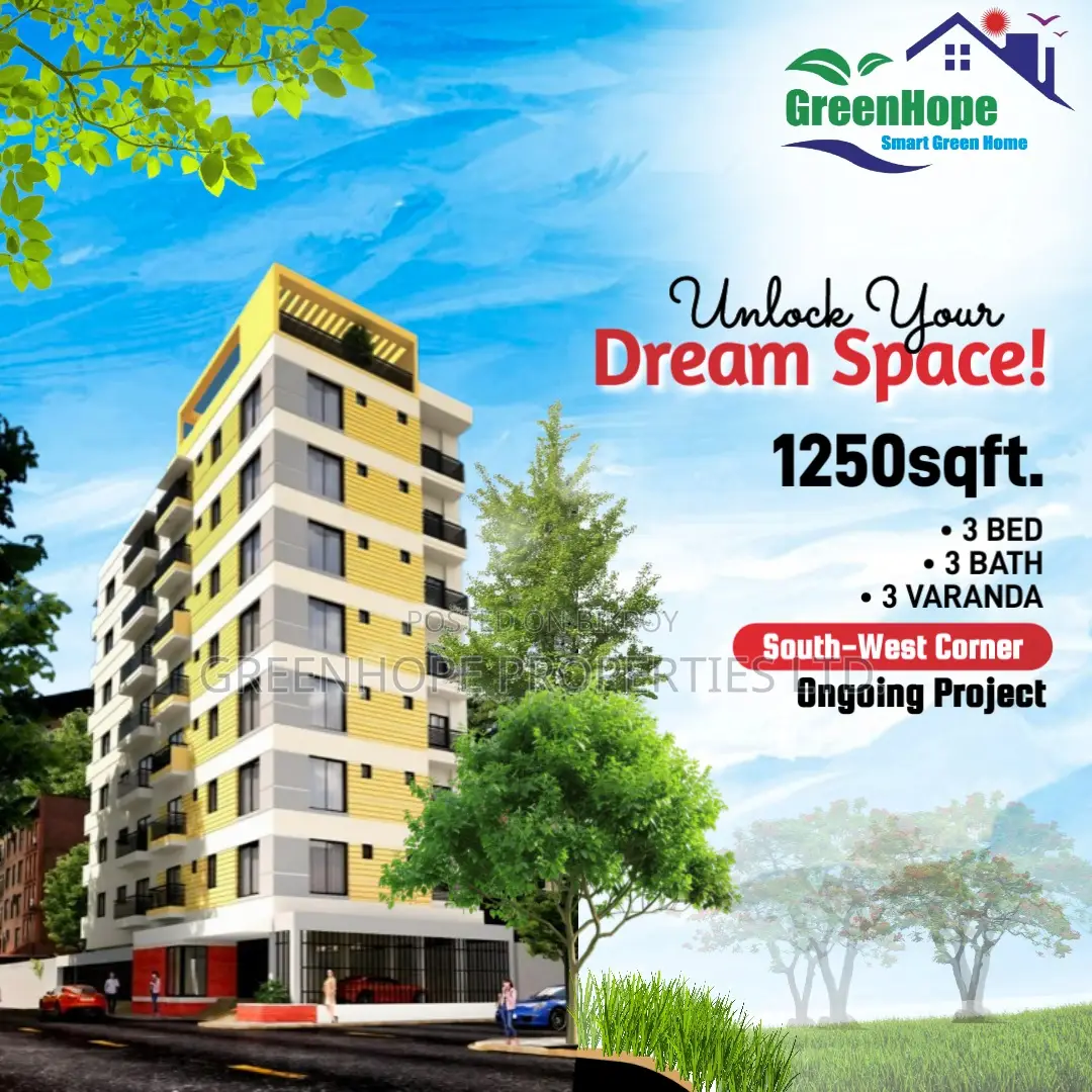 West Facing 1250sqft Almost Ready Flat for Sale at North Badda