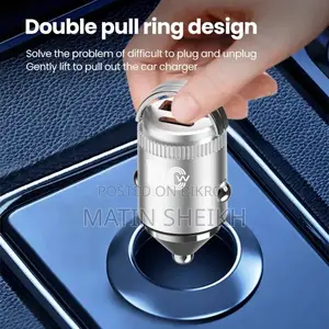 Genuine PUGAN 100W Fast Car Charger, 2-Port USB and Type-C, Ultra-Fast