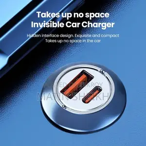 Genuine PUGAN 100W Fast Car Charger, 2-Port USB and Type-C, Ultra-Fast