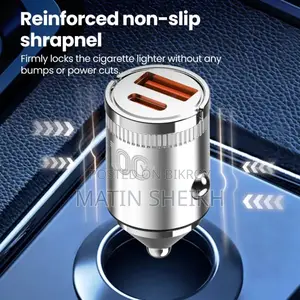 Genuine PUGAN 100W Fast Car Charger, 2-Port USB and Type-C, Ultra-Fast