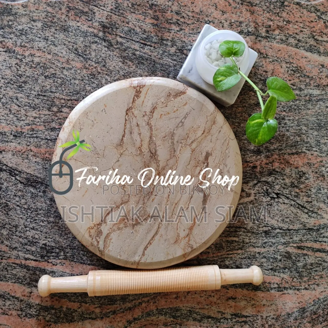 Smart Marble and Granite Roti Rolling Board