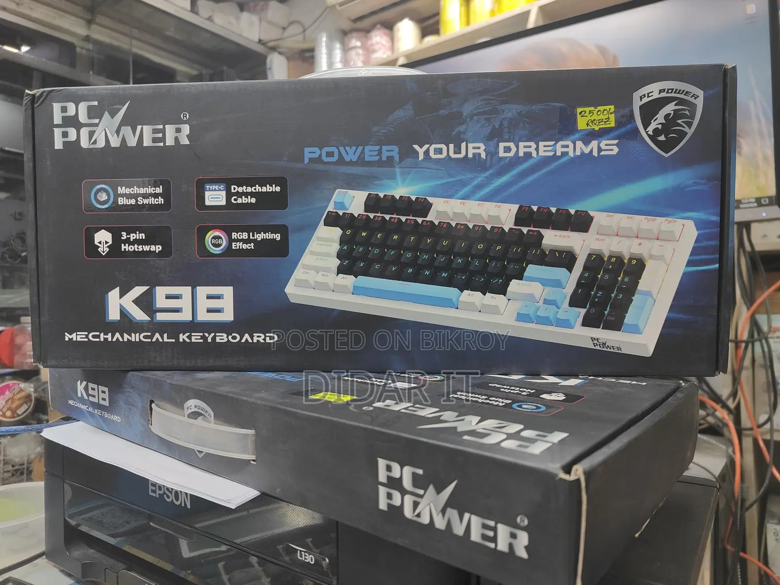 💥 PC Power K98 Mechanical Keyboard 🚀