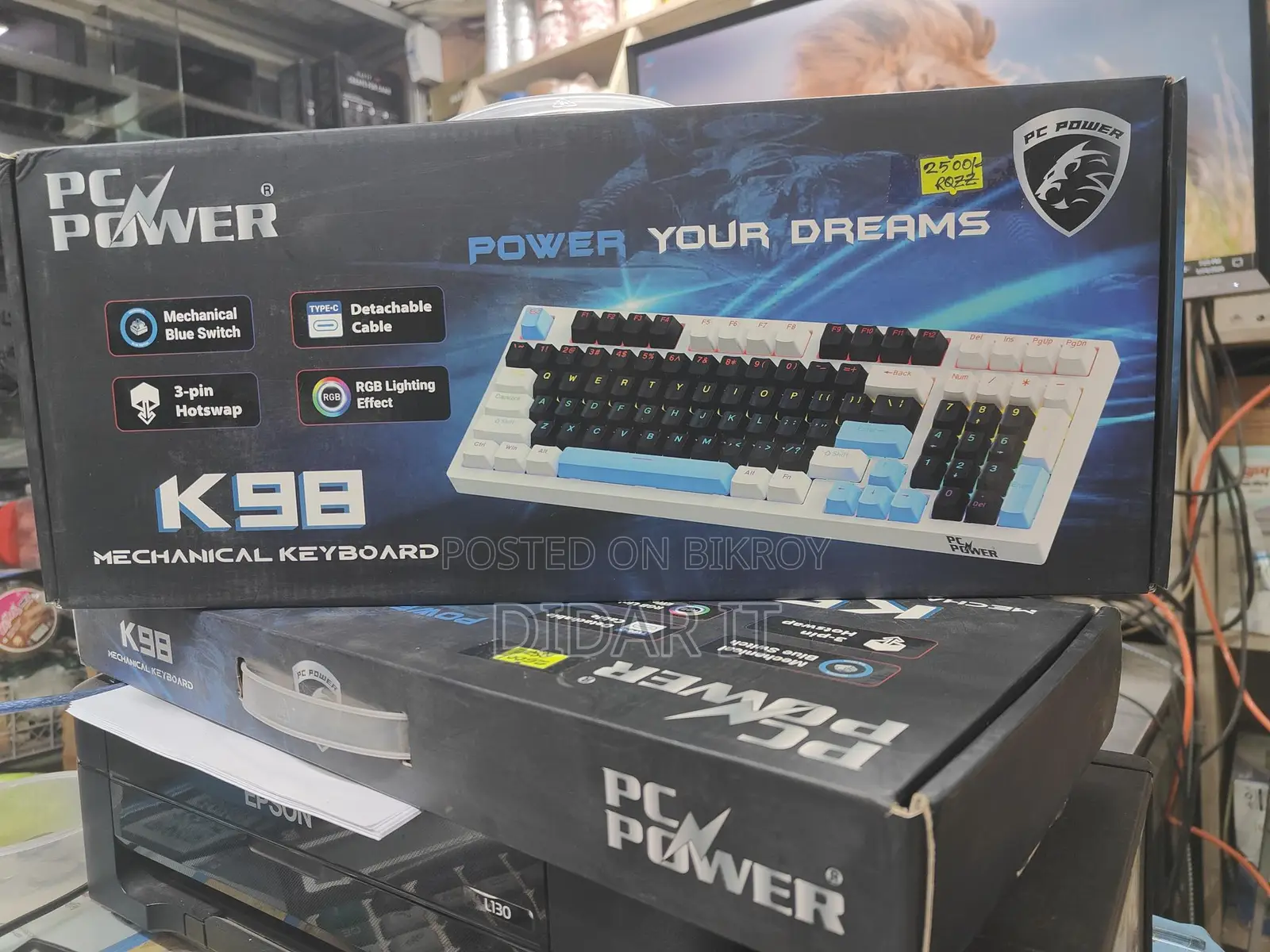 💥 PC Power K98 Mechanical Keyboard 🚀