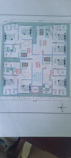#1839sft Ready Flat @i Block, Bashundhara R/A (with Interior)