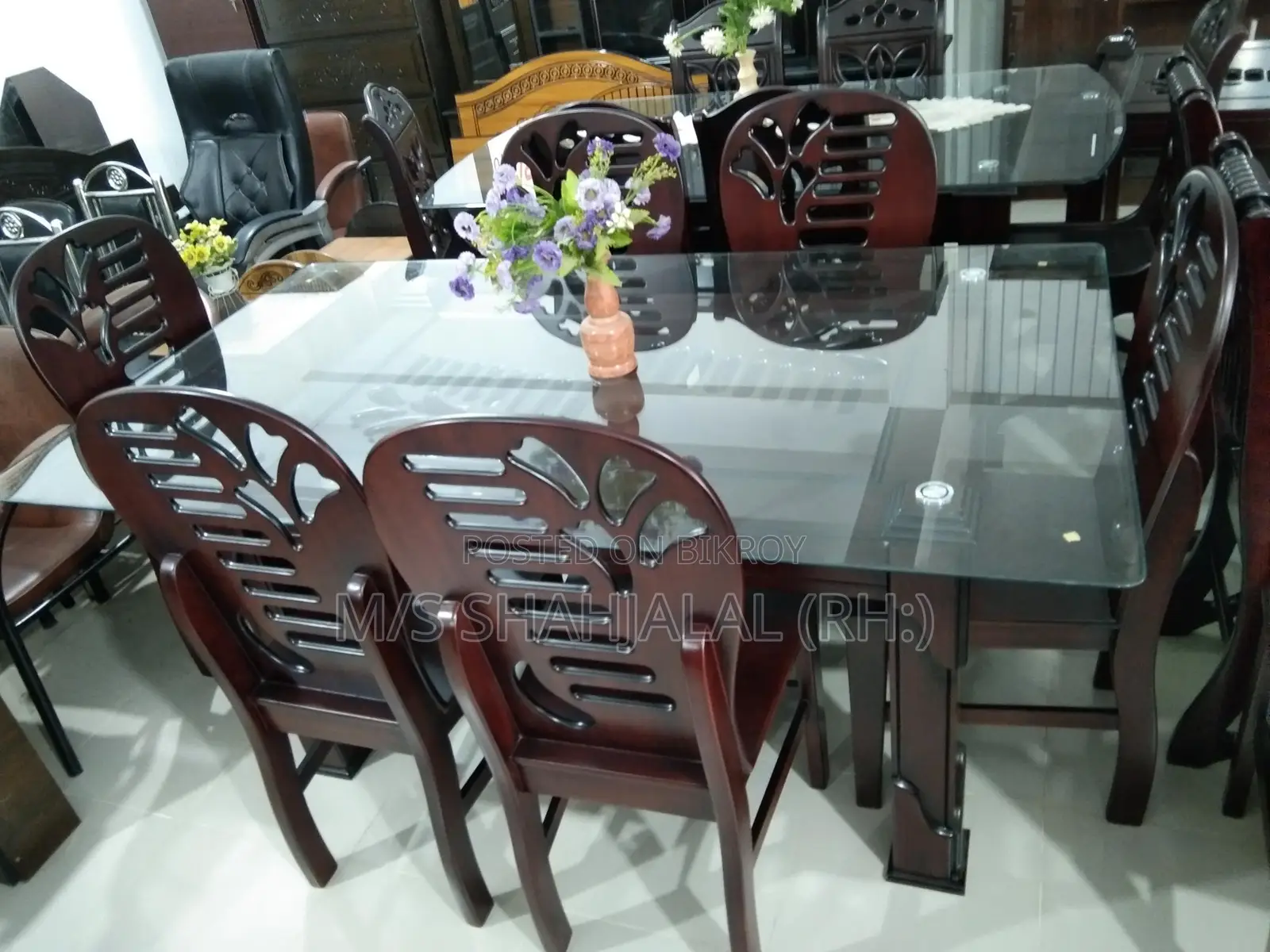 6 চেয়ার ডাইনিং টেবিল