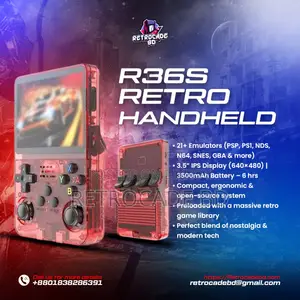 Handheld retro consoles, various models