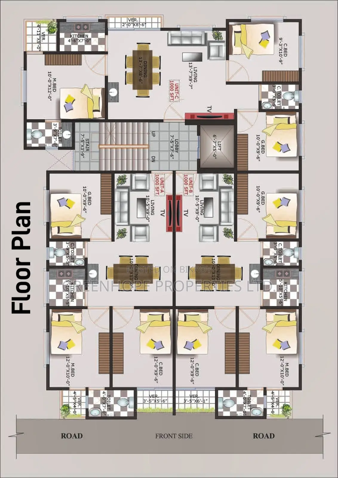 Land share flat in a prime location in Badda