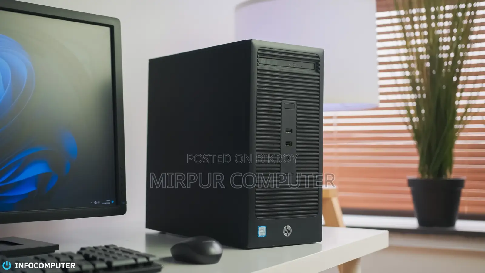 HP BRAND PC CORE I3 6GEN.LED 19 HP.RAM 8GB.DDR4