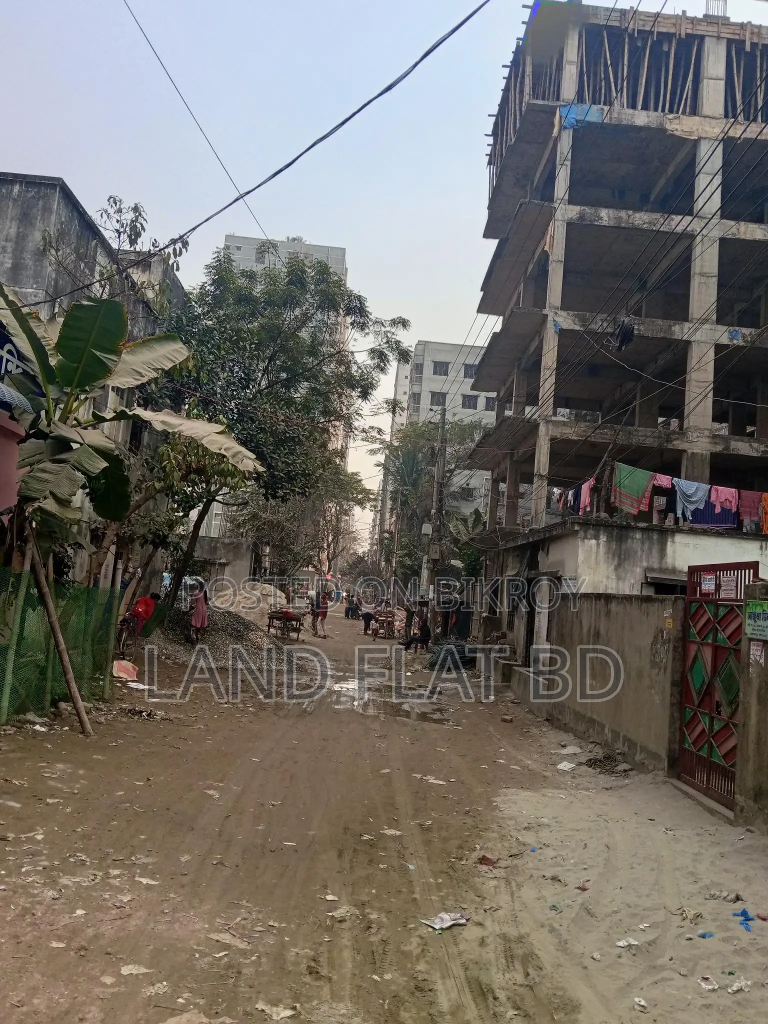 2.25 Katha land with boundary wall for sale