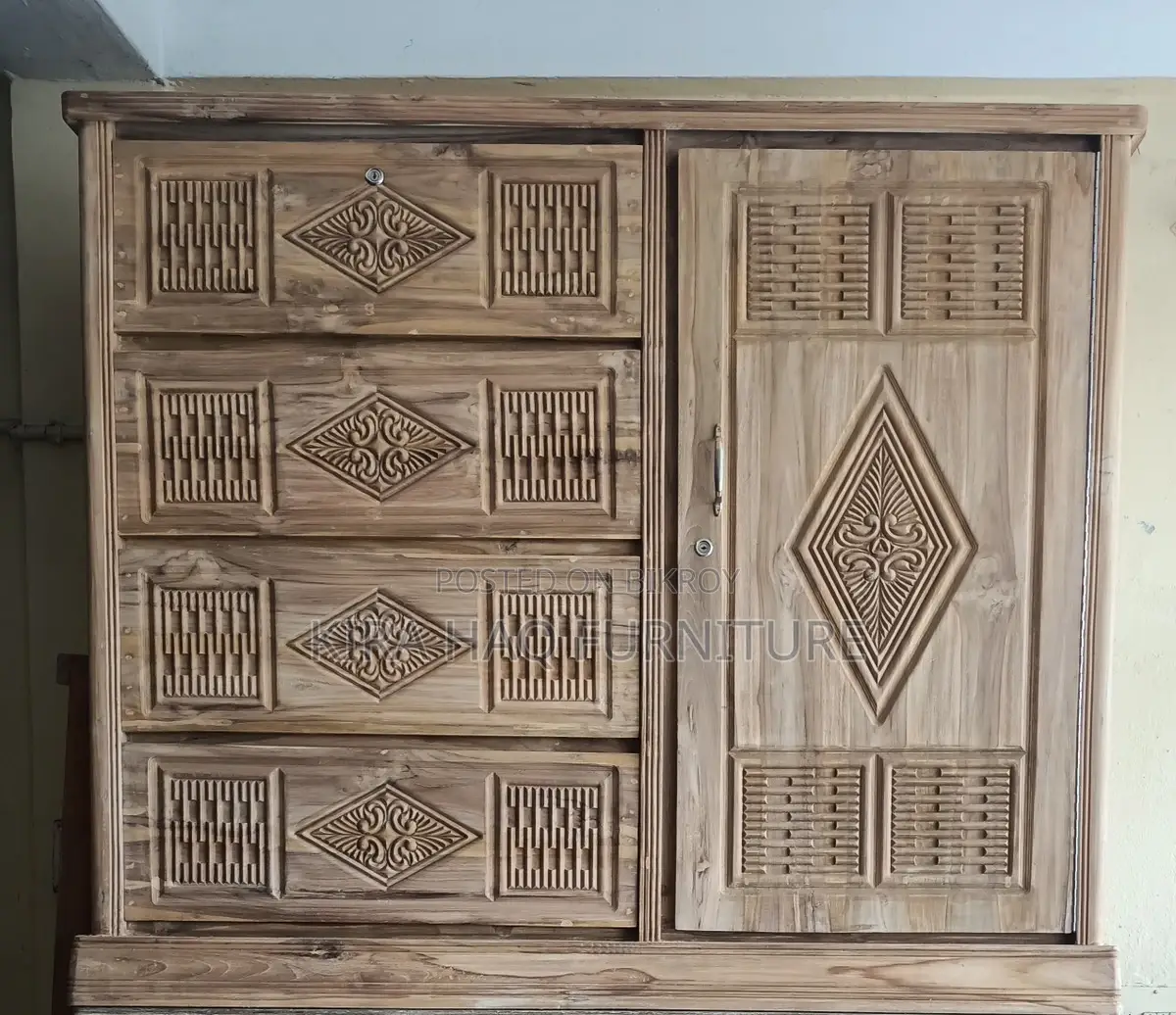 Buy Teak Wood Wardrobe on 1-Year EMI