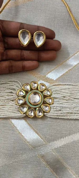 Kundan Necklace Set Meenakari Work