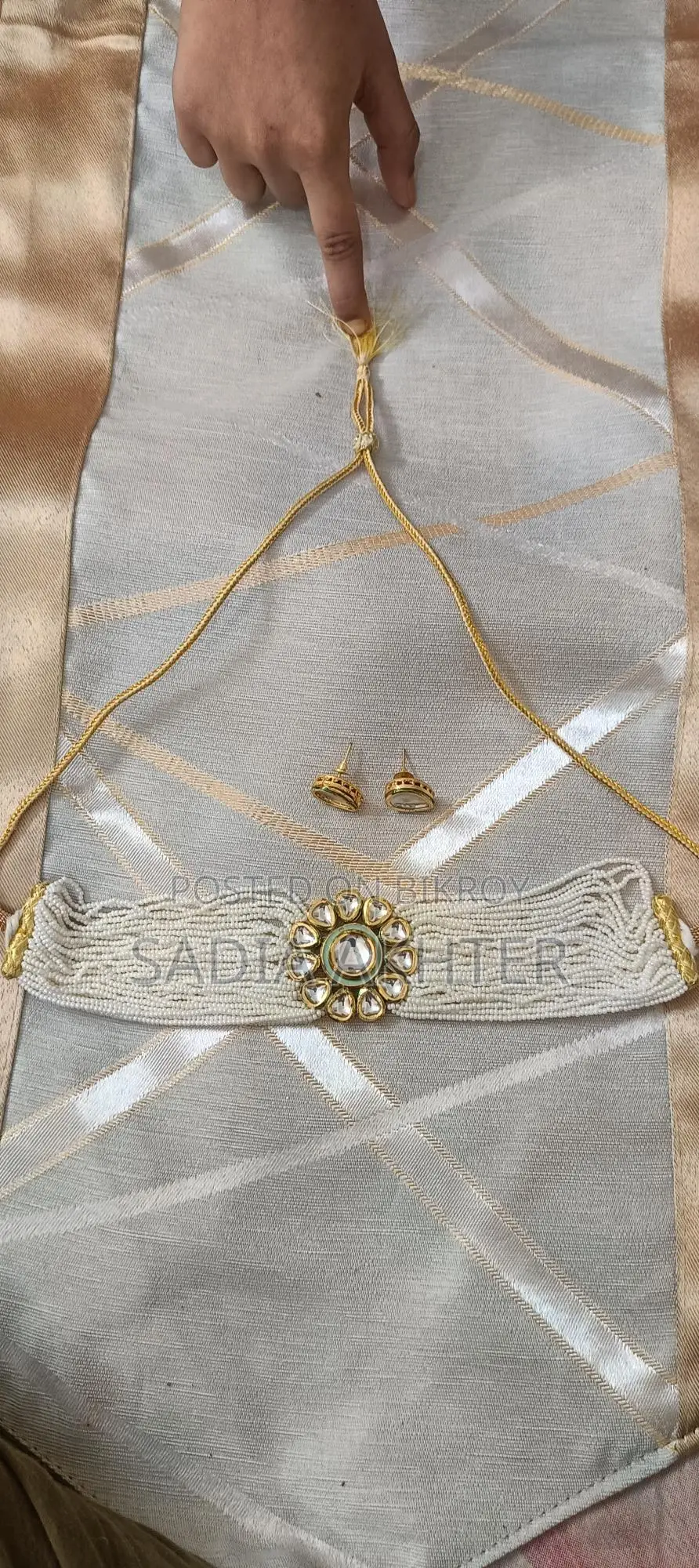 Kundan Necklace Set Meenakari Work
