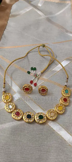 Kundan Necklace Set Meenakari Work