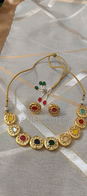 Kundan Necklace Set Meenakari Work