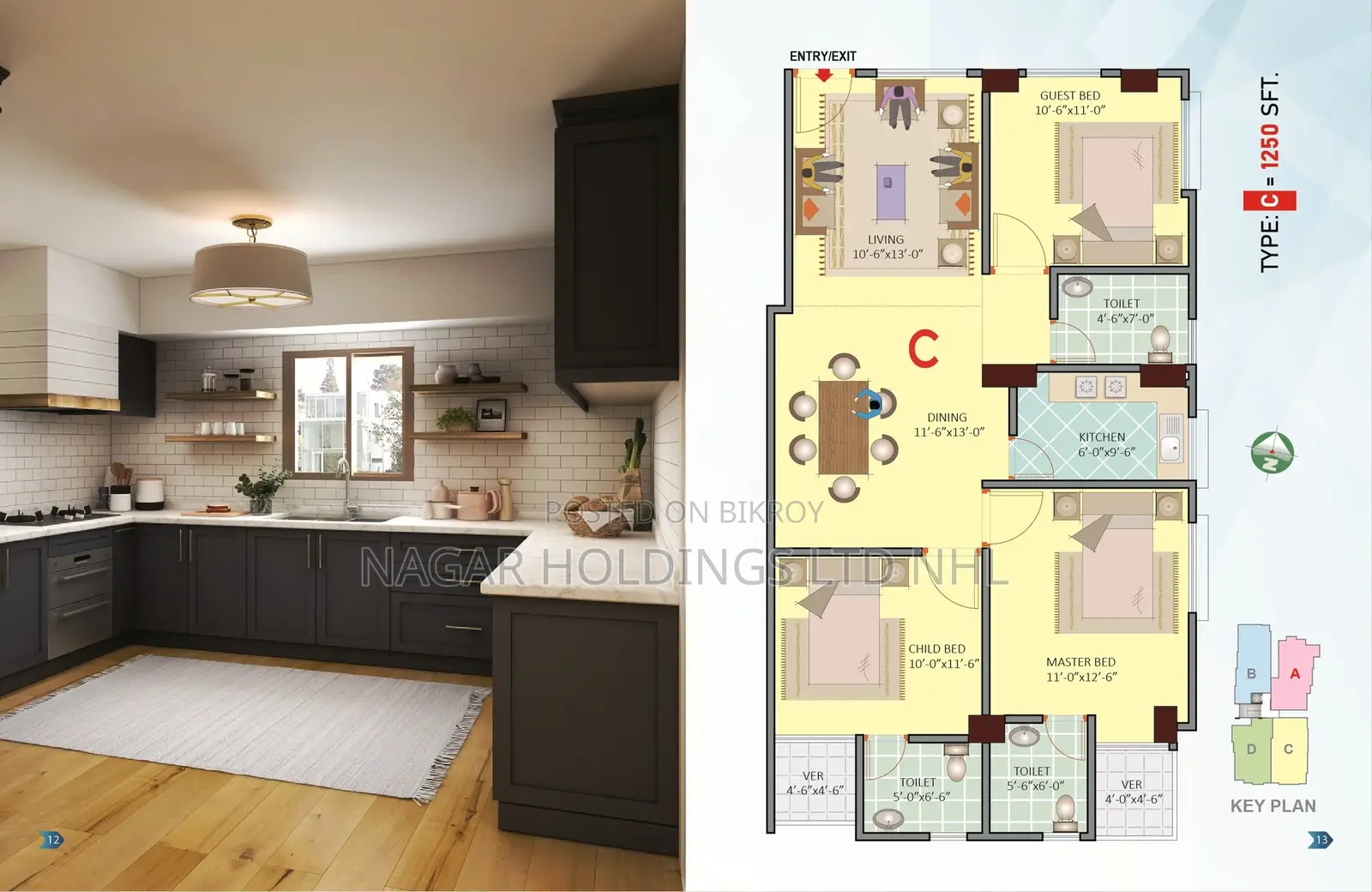 Modern Apartment for Sale Near Ring Road, Mohammadpur