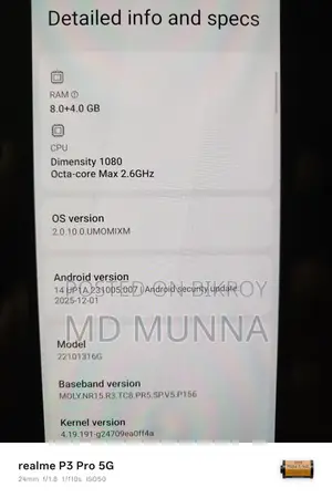 Xiaomi Note 12 pro 8-256 (Used)