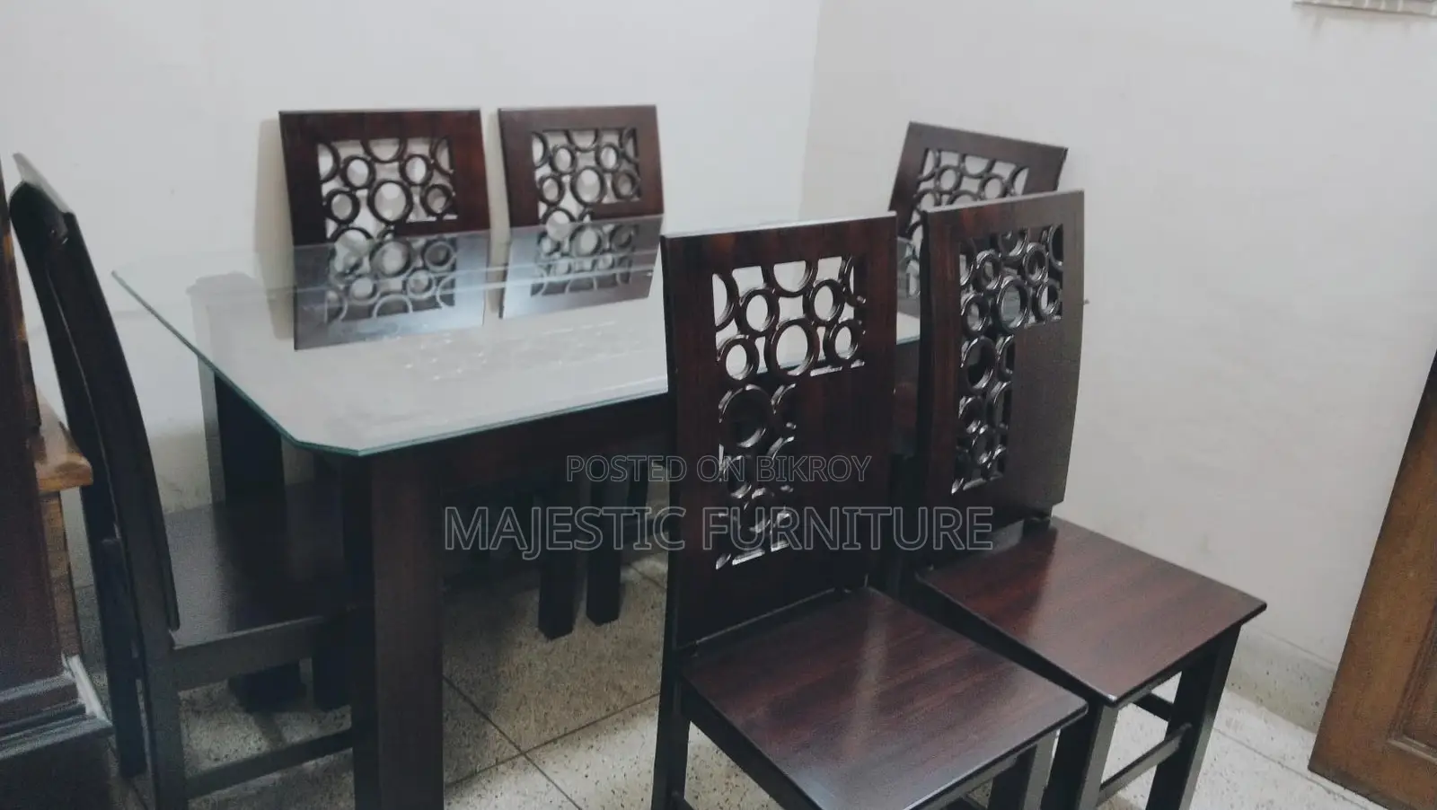 NEW DINING SET 6 CHAIR M # 56