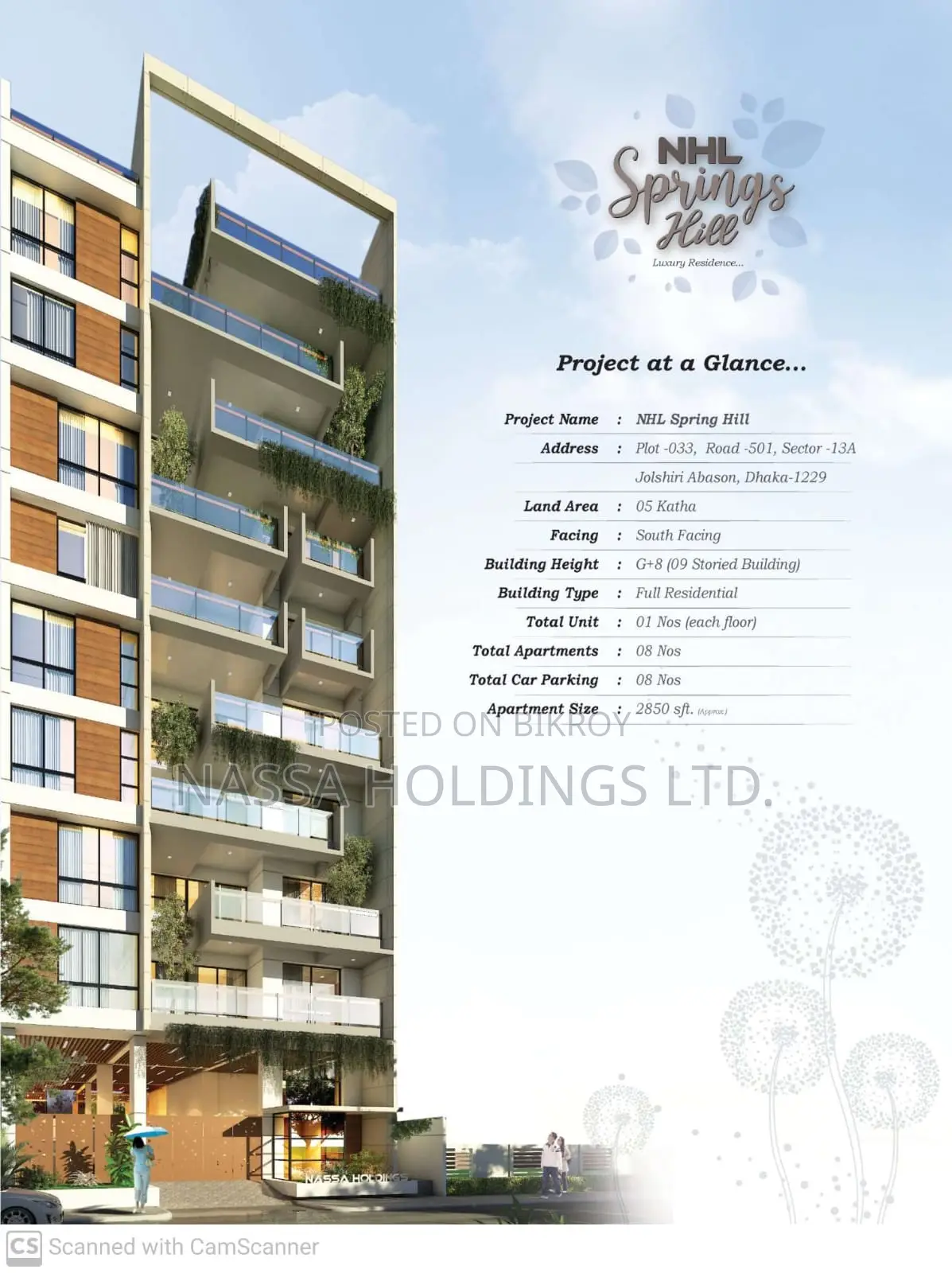 South Facing Ongoing Flat For Sale in Jolshiri R/A Sector-13A