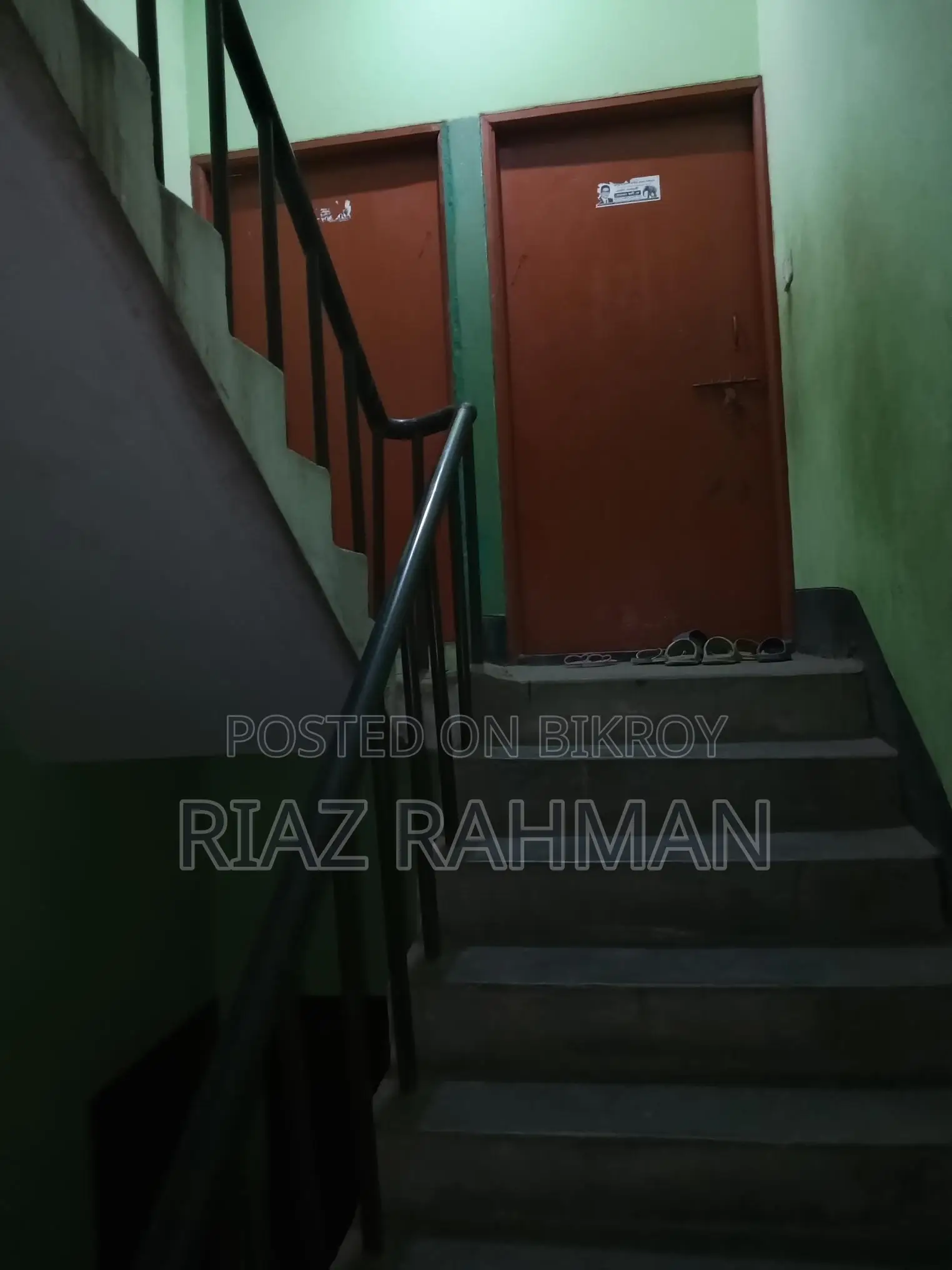 Three-story building for sale.