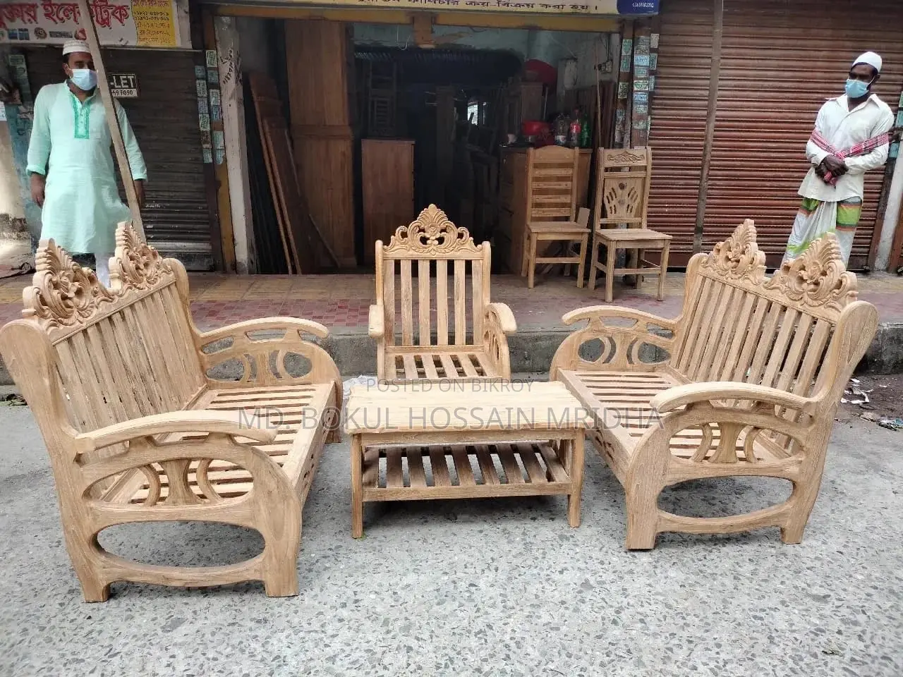 Sofa 2*2*1& Tea Table 1 Pvc. Chottgng Segun
