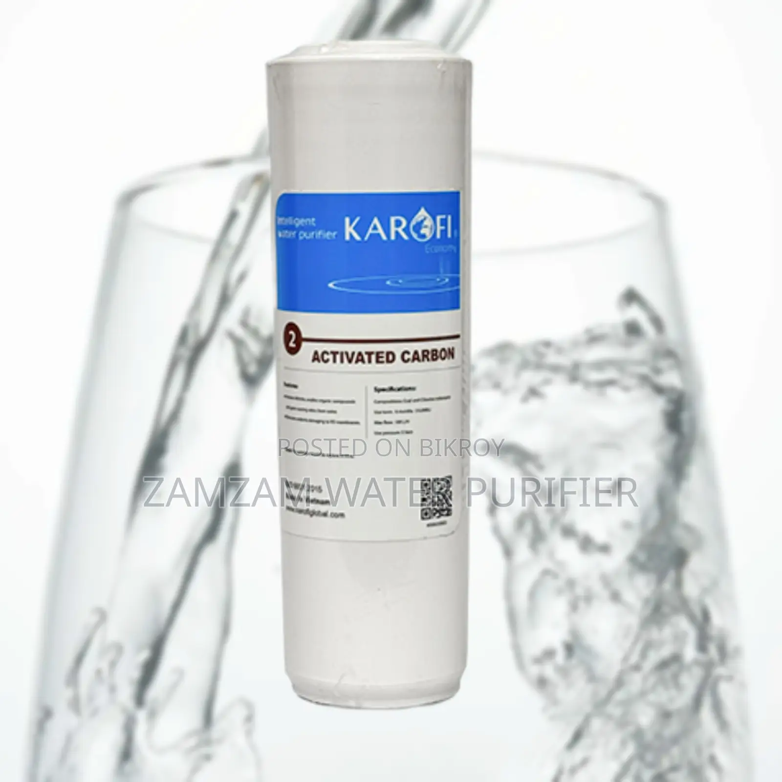 10" Gac Carbon Filter Karofi ওয়াটার ফিল্টারের কার্বন ফিল্টার