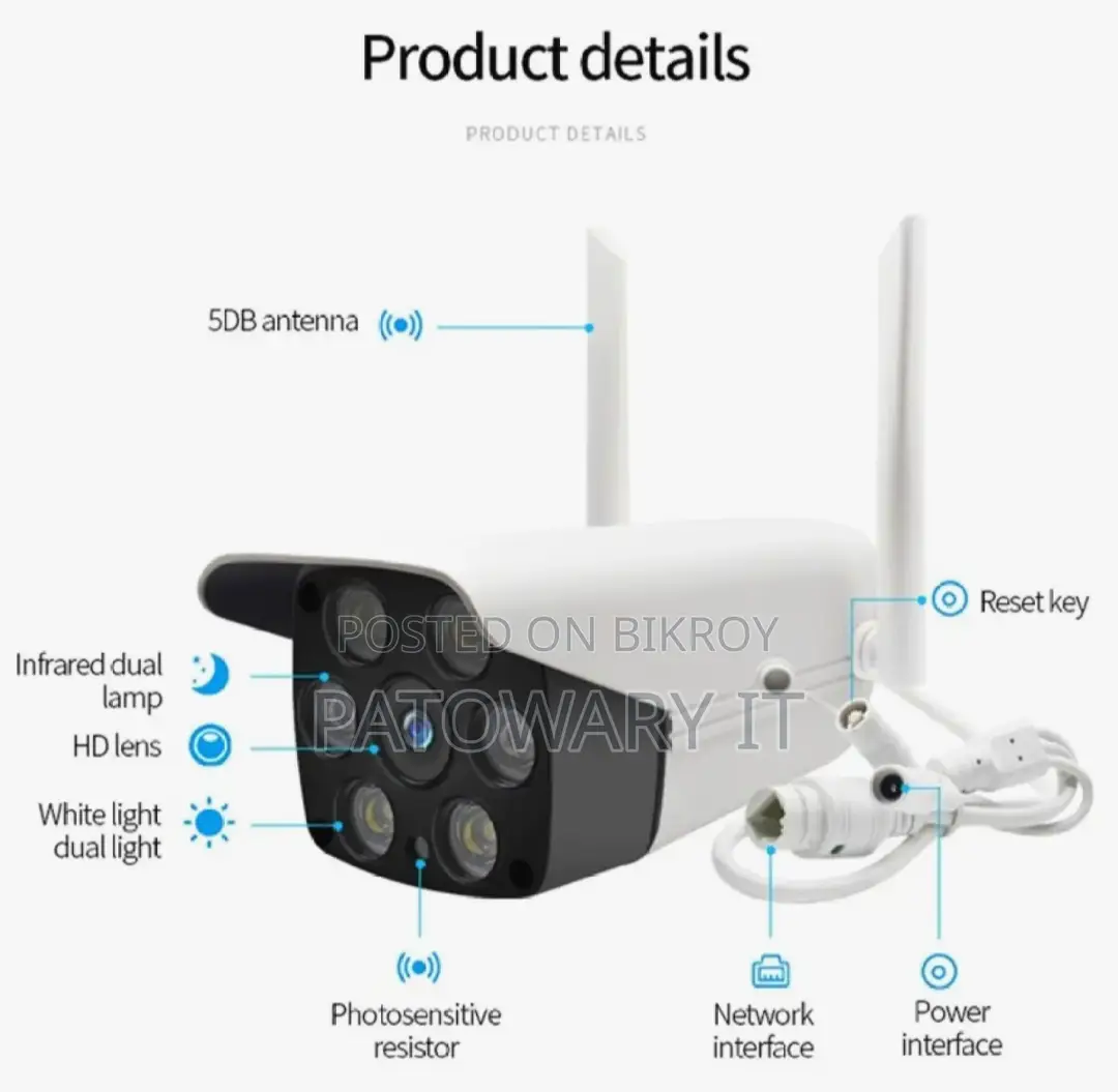 V380 pro Waterproof Outdoor Night Vision Full HD security smart Camera