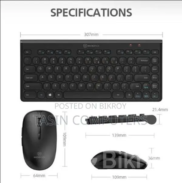 MICROPACK KM-228W SLIM WIRELESS MOUSE AND KEYBOARD COMBO