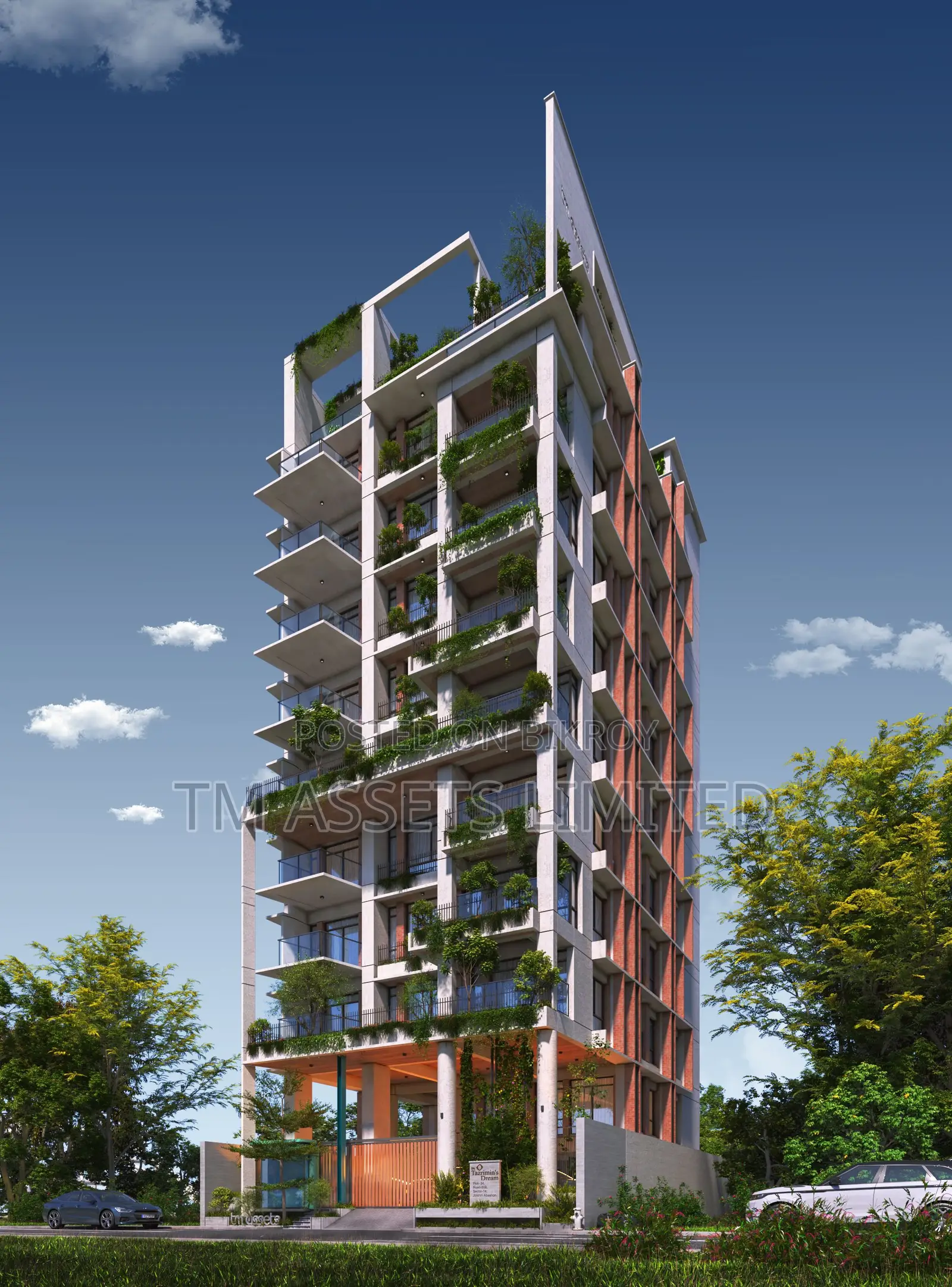 2850 Sq.Ft Corner Flat with Three-Side Open View in Jalshiri
