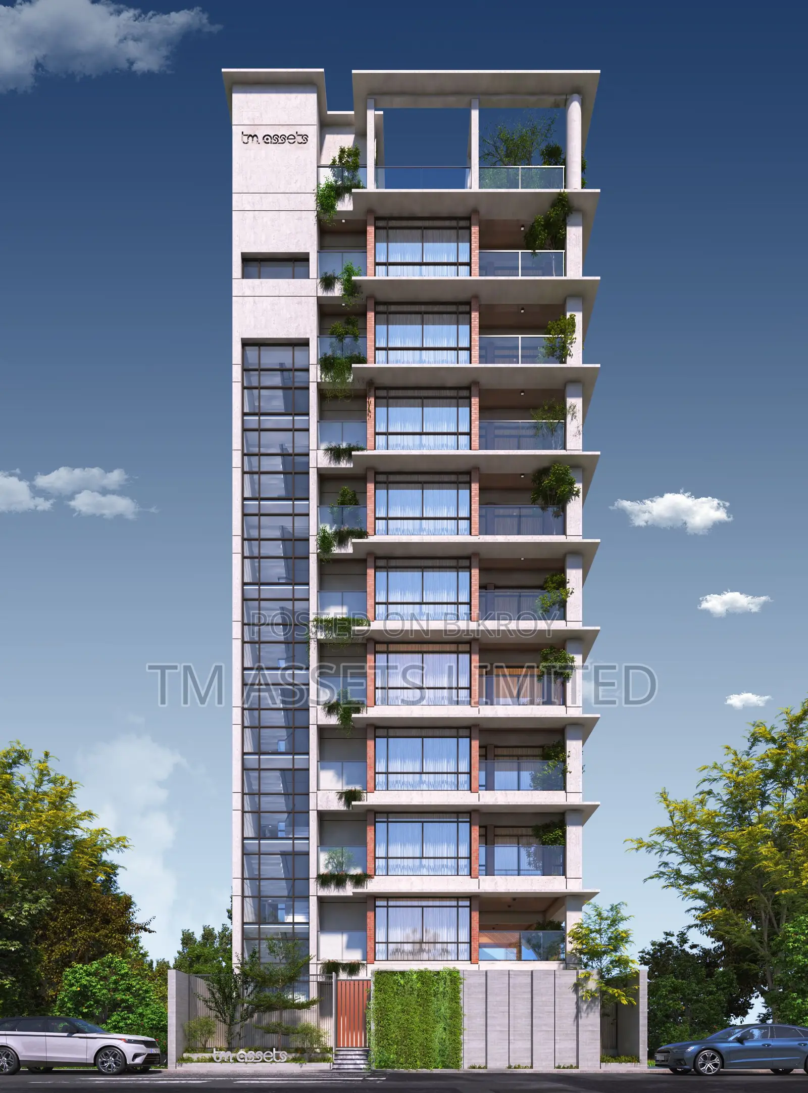 2850 Sq.Ft Corner Flat with Three-Side Open View in Jalshiri