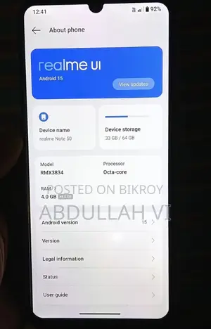 Realme Note 50 4 +2 / 64 (Used)