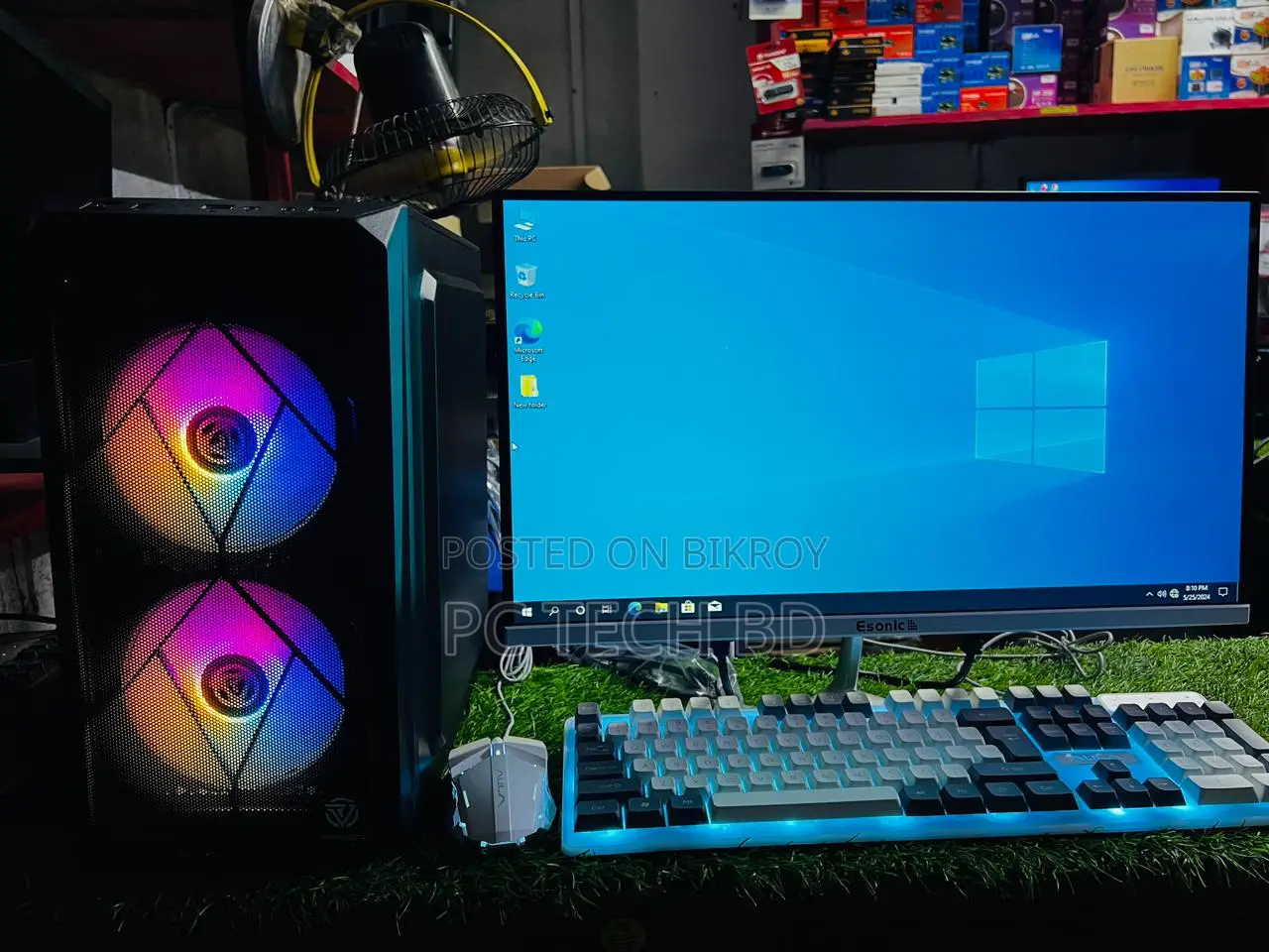 9TH Gen Gaming DDR-4 8GB RAM Adata 1-TB / 128GB SSD HP 20" LED