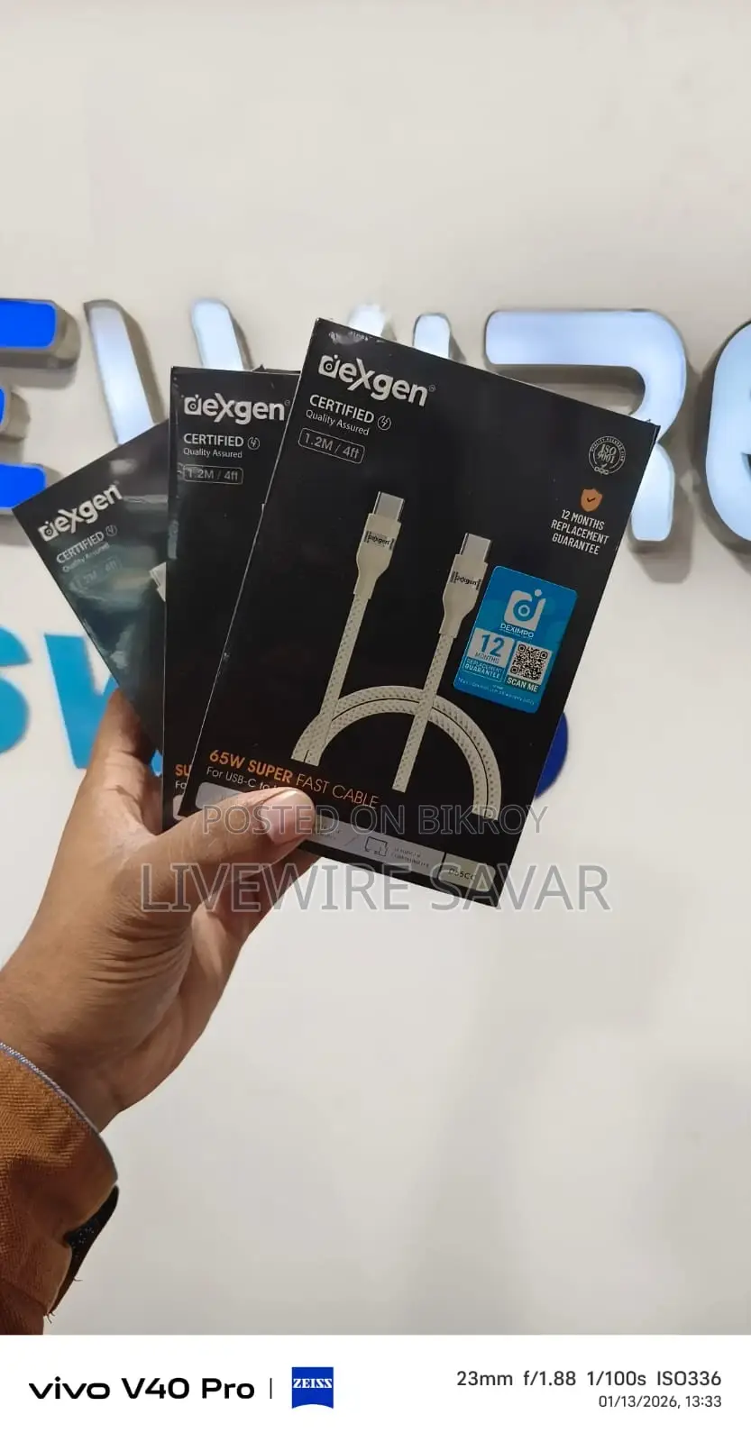 Dexgen 65W USB C to Cable Braided | 12 Months Guarantee