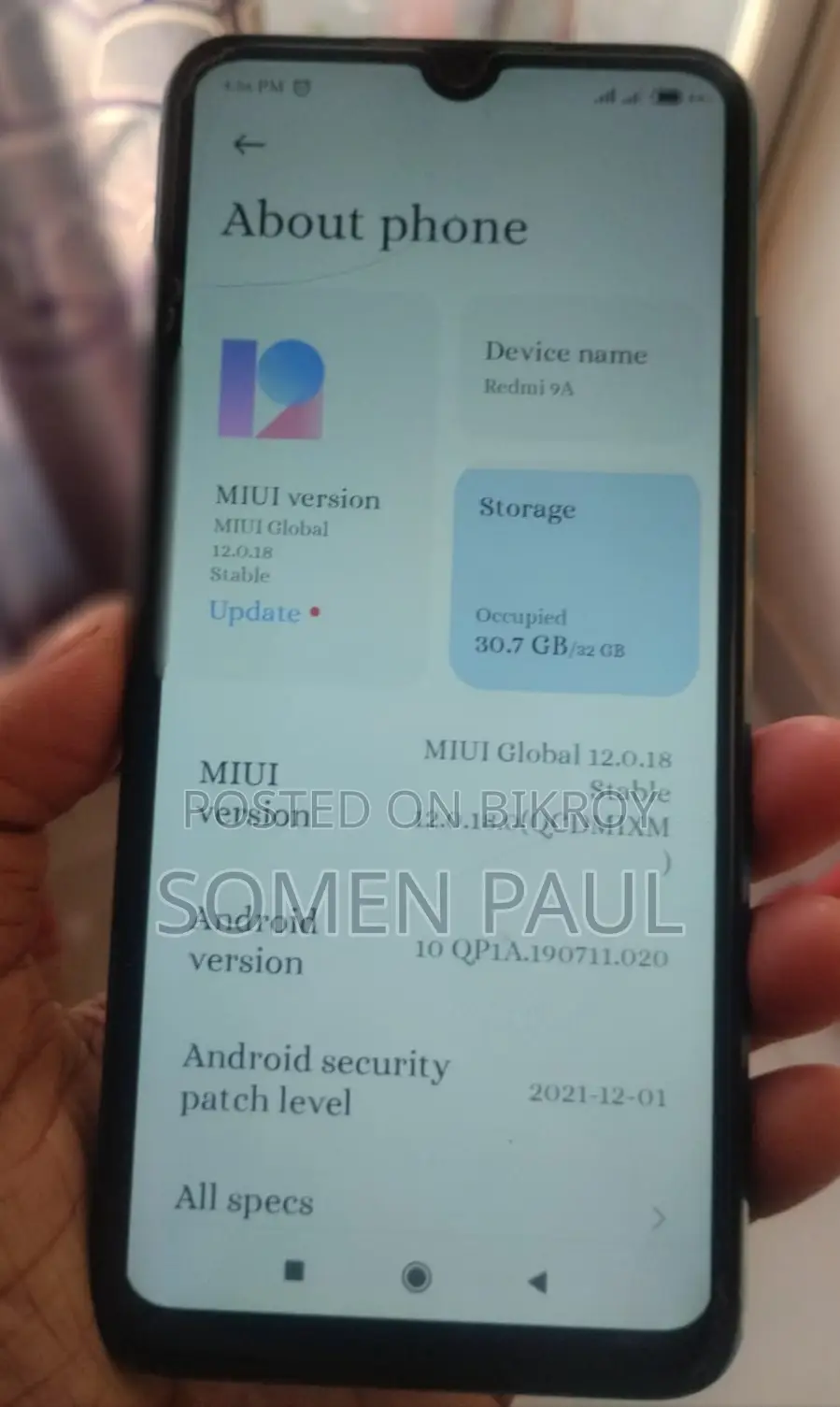 Xiaomi Redmi 9A (Used)