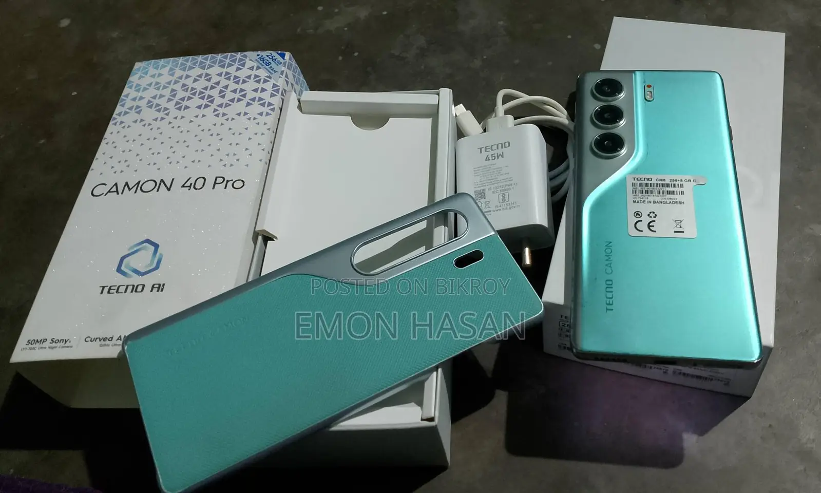Tecno Cemon 40 Pro Ram 8+8/Rom 256 (ব্যবহৃত)